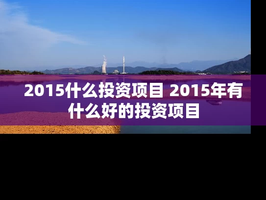2015什么投资项目 2015年有什么好的投资项目