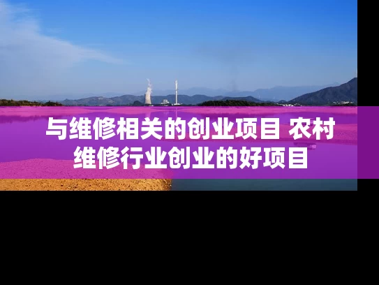 与维修相关的创业项目 农村维修行业创业的好项目