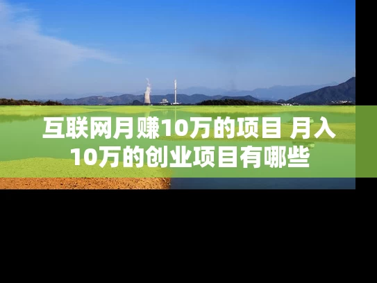 互联网月赚10万的项目 月入10万的创业项目有哪些