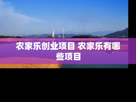 农家乐创业项目 农家乐有哪些项目