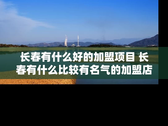 长春有什么好的加盟项目 长春有什么比较有名气的加盟店