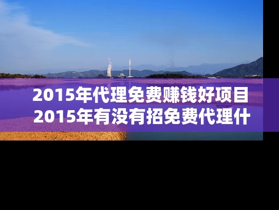 2015年代理免费赚钱好项目 2015年有没有招免费代理什么最赚钱