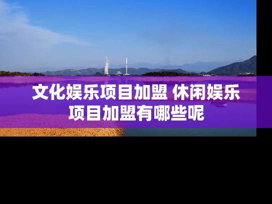 文化娱乐项目加盟 休闲娱乐项目加盟有哪些呢
