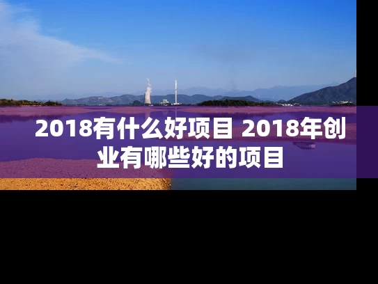 2018有什么好项目 2018年创业有哪些好的项目