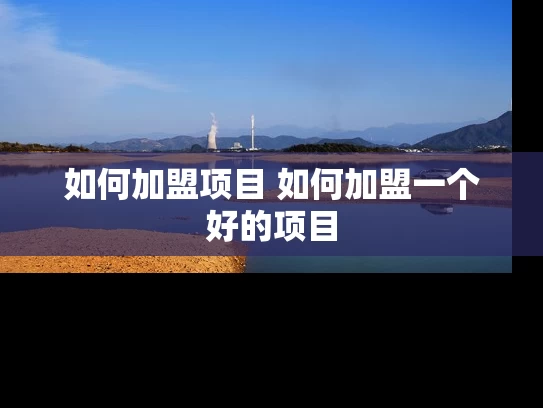 如何加盟项目 如何加盟一个好的项目