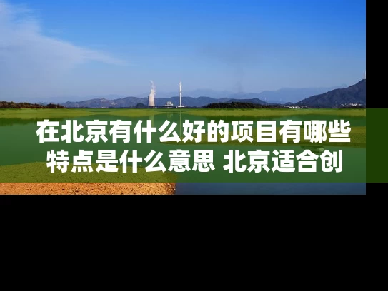 在北京有什么好的项目有哪些特点是什么意思 北京适合创业的项目有什么好