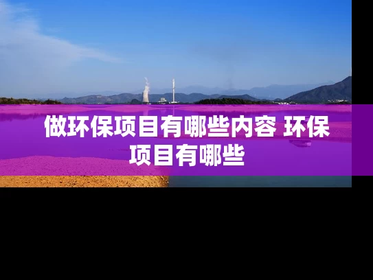做环保项目有哪些内容 环保项目有哪些
