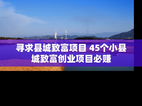 寻求县城致富项目 45个小县城致富创业项目必赚