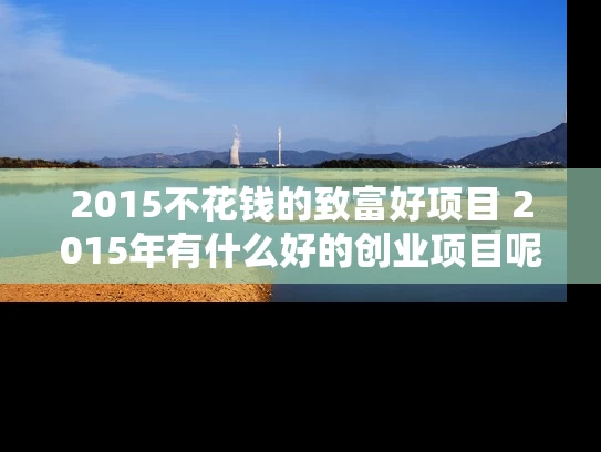 2015不花钱的致富好项目 2015年有什么好的创业项目呢