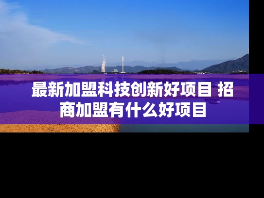 最新加盟科技创新好项目 招商加盟有什么好项目