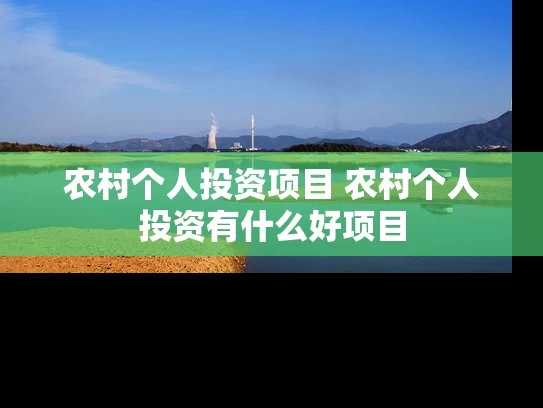 农村个人投资项目 农村个人投资有什么好项目