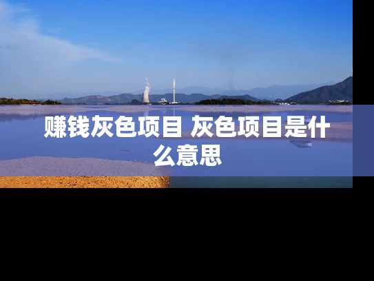 赚钱灰色项目 灰色项目是什么意思