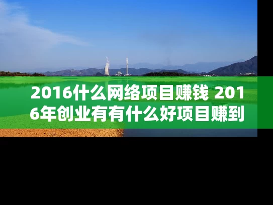 2016什么网络项目赚钱 2016年创业有有什么好项目赚到钱