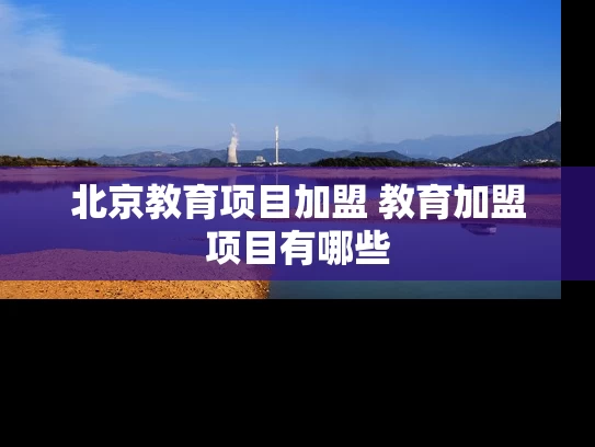 北京教育项目加盟 教育加盟项目有哪些