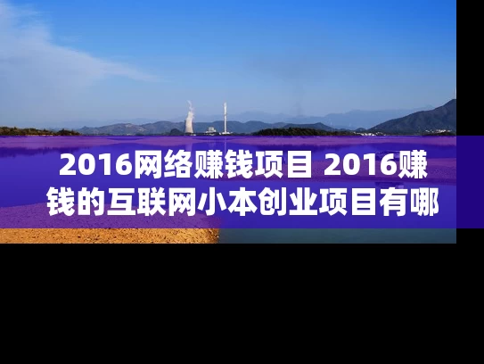 2016网络赚钱项目 2016赚钱的互联网小本创业项目有哪些