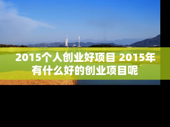 2015个人创业好项目 2015年有什么好的创业项目呢
