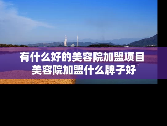 有什么好的美容院加盟项目 美容院加盟什么牌子好