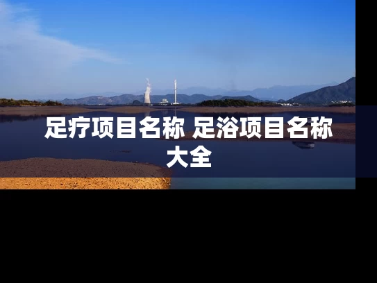 足疗项目名称 足浴项目名称大全