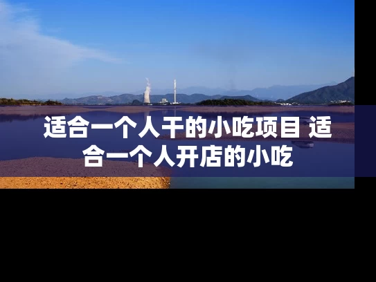 适合一个人干的小吃项目 适合一个人开店的小吃