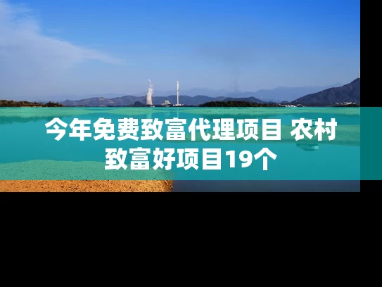 今年免费致富代理项目 农村致富好项目19个