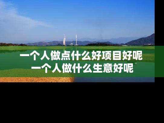 一个人做点什么好项目好呢 一个人做什么生意好呢