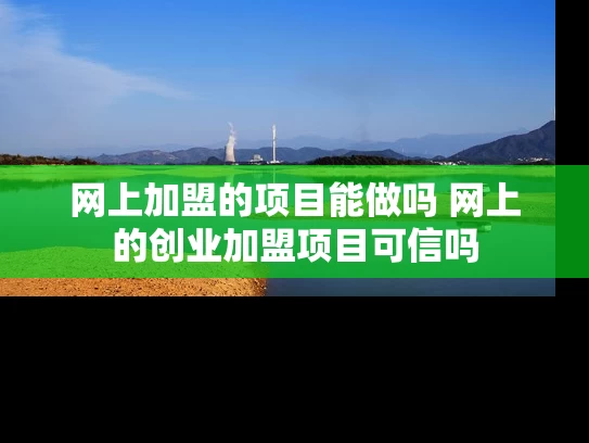 网上加盟的项目能做吗 网上的创业加盟项目可信吗