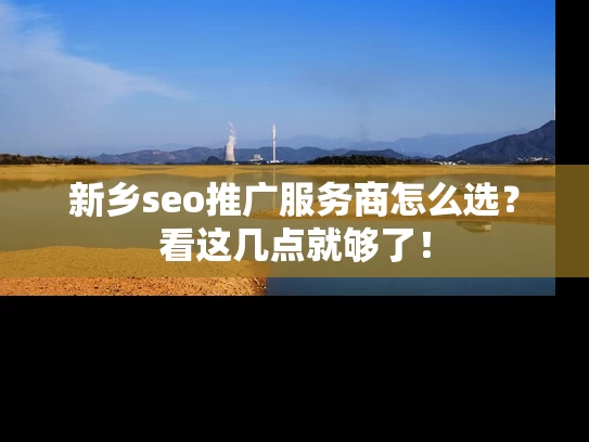 新乡seo推广服务商怎么选？看这几点就够了！