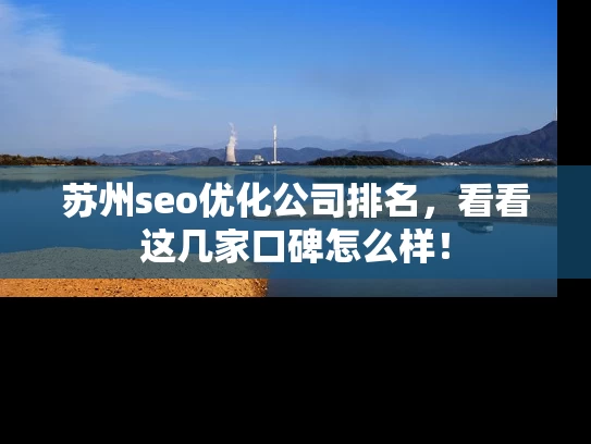 苏州seo优化公司排名，看看这几家口碑怎么样！