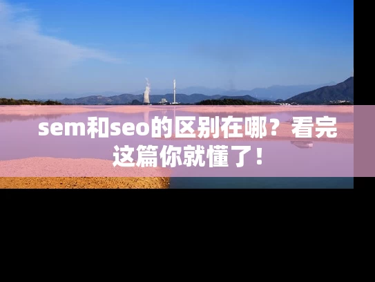 sem和seo的区别在哪？看完这篇你就懂了！