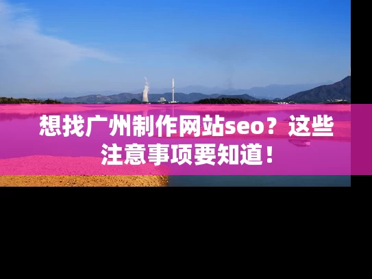 想找广州制作网站seo？这些注意事项要知道！