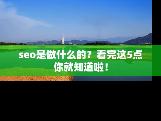 seo是做什么的？看完这5点你就知道啦！