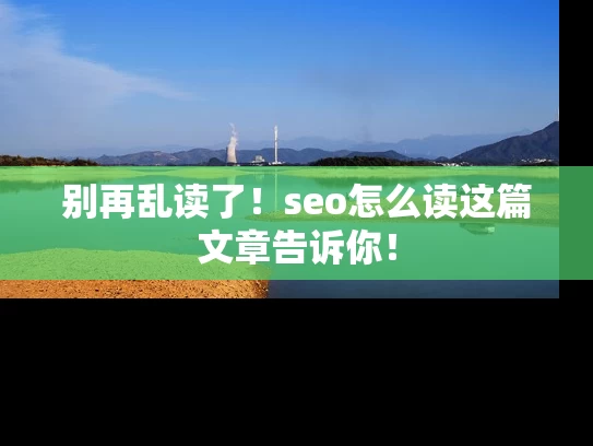 别再乱读了！seo怎么读这篇文章告诉你！