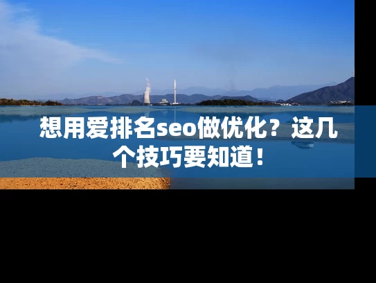 想用爱排名seo做优化？这几个技巧要知道！