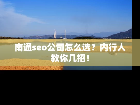 南通seo公司怎么选？内行人教你几招！