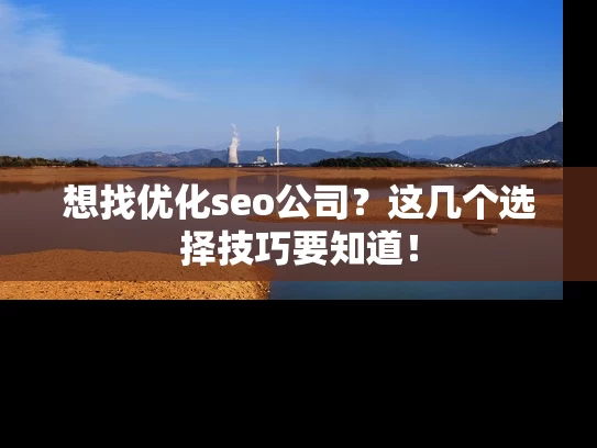 想找优化seo公司？这几个选择技巧要知道！