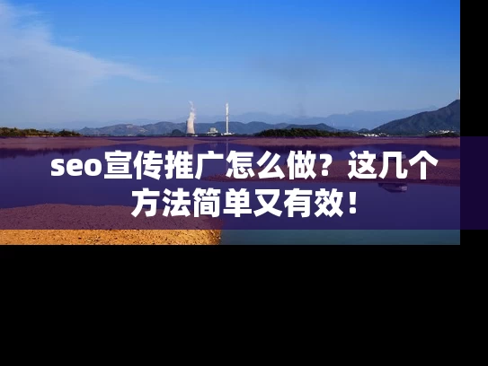 seo宣传推广怎么做？这几个方法简单又有效！