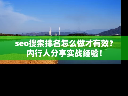 seo搜索排名怎么做才有效？内行人分享实战经验！