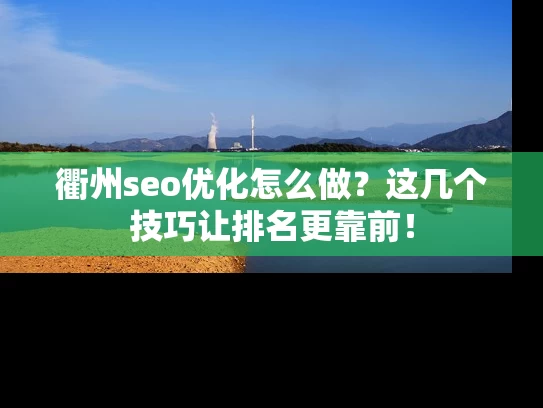 衢州seo优化怎么做?这几个技巧让排名更靠前! 衢州seo优化怎么做?这几个技巧让排名更靠前!
