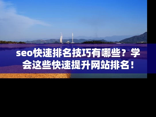 seo快速排名技巧有哪些？学会这些快速提升网站排名！