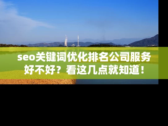seo关键词优化排名公司服务好不好？看这几点就知道！