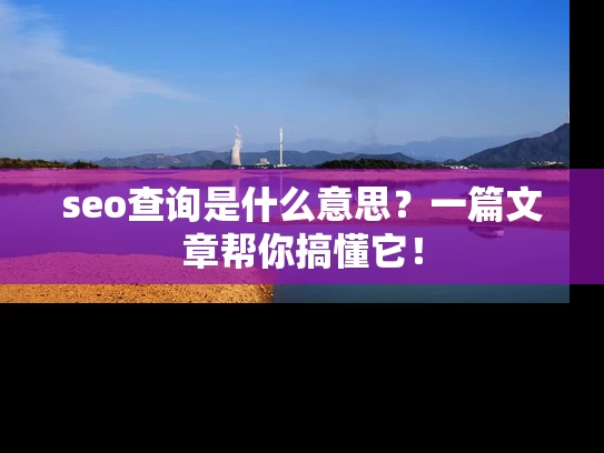seo查询是什么意思？一篇文章帮你搞懂它！