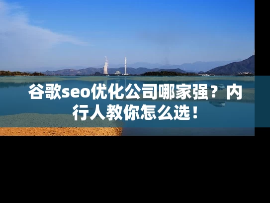 谷歌seo优化公司哪家强？内行人教你怎么选！
