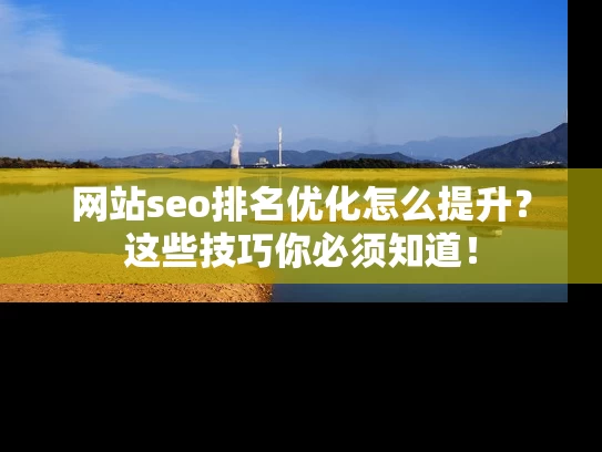网站seo排名优化怎么提升？这些技巧你必须知道！