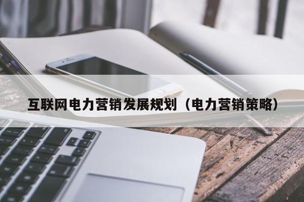 互联网电力营销发展规划（电力营销策略）