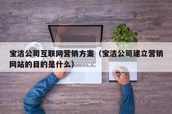 宝洁公司互联网营销方案（宝洁公司建立营销网站的目的是什么）