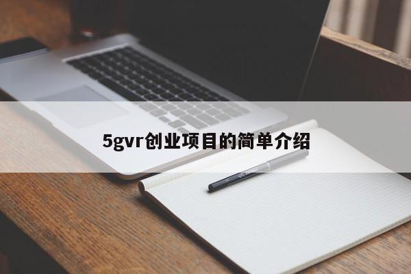 5gvr创业项目的简单介绍
