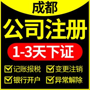 成都代办公司注册开户报税处理(成都代办公司注册大约需要多少钱)